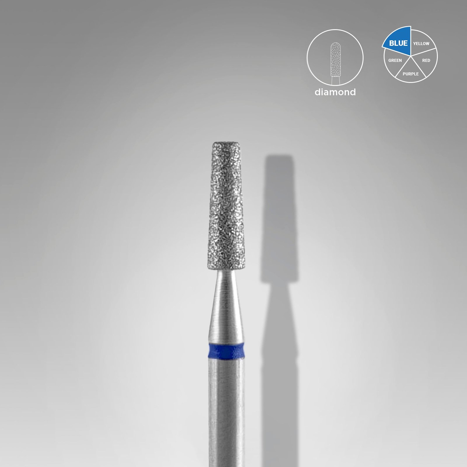 Staleks Pro · Expert diamentowy stożek ścięty niebieski 2,5 mm